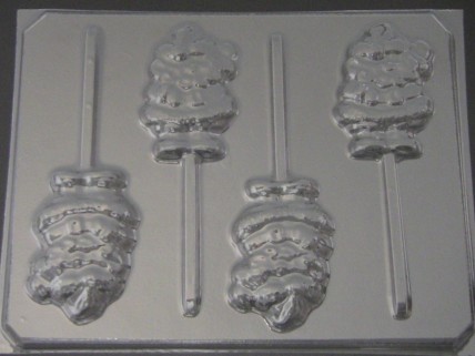 225 Waving Santa Chocolate or Hard Candy Lollipop Mold